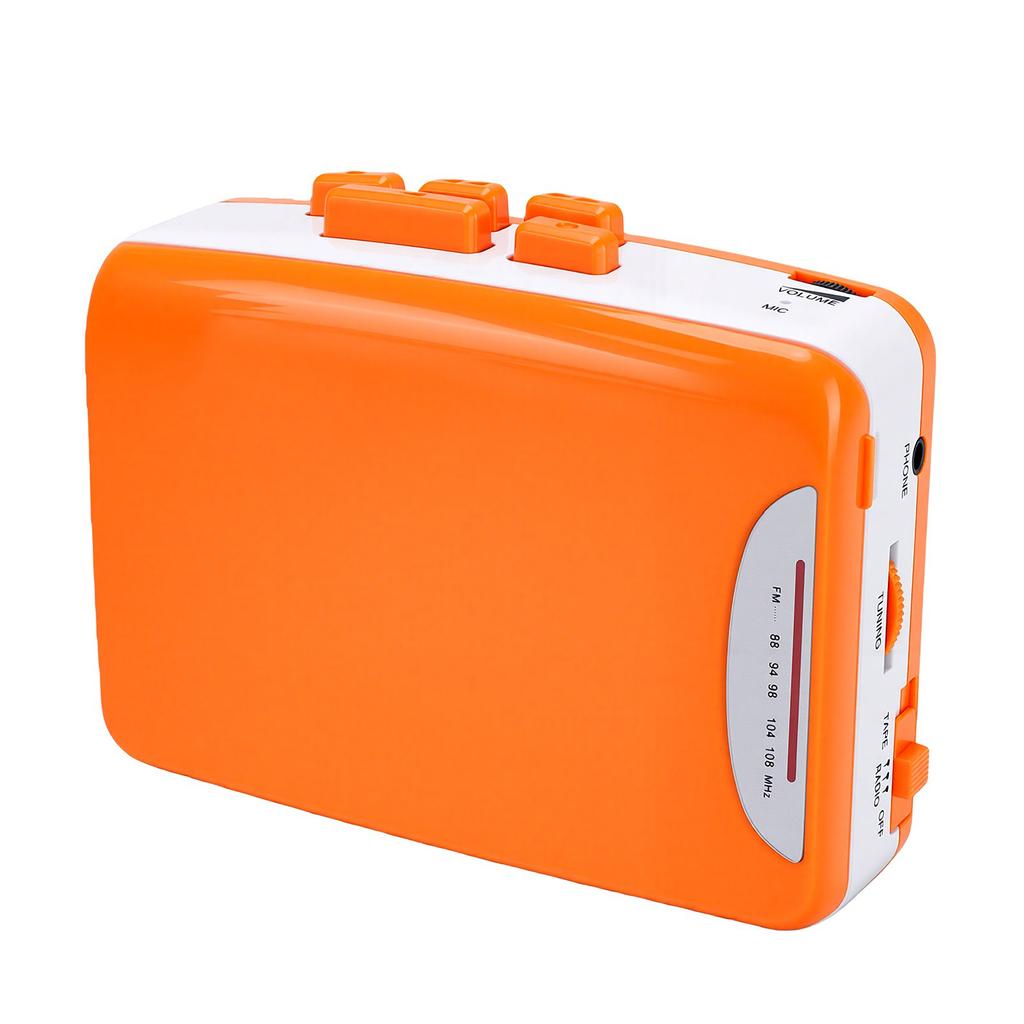 Retro Cassette Player Portable Music Player with FM Broadcast Recorder   Color Cassette Player