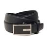 Daks Black Check Buckle Leather Automatic Belt Dbbe0f761bk