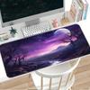 Tapis de souris Tapis de console de jeu Tapis de clavier et de souris Tapis de bureau Accessoires de bureau Tapis pour ordinateur portable Point de surjet Arbre romantique violet