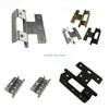 B0KB Quiet Triple Fold Hinges Seamless Opening Concealed Kitchen Cabinet Door Hinges For Cabinets Drawers Wardrobes Enduring