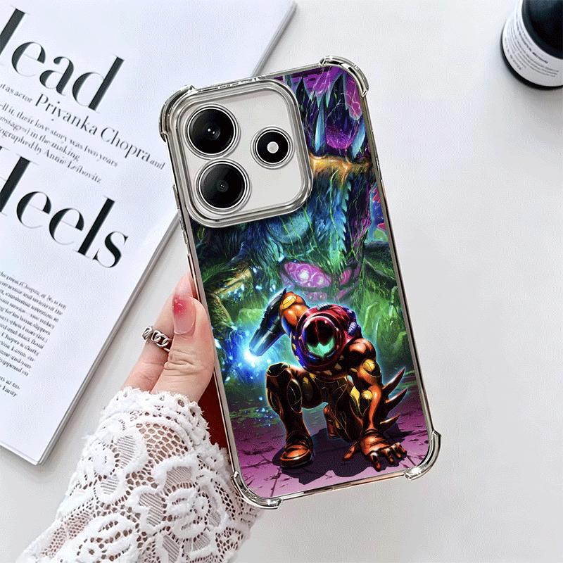 

M-Metroids Soft Phone Case For Xiaomi Redmi Note 14 15 Pro Plus 13 12 11S 11T 5G 10 9S 9 Plating Anti-Fall Fundas Redmi Note 10 4G