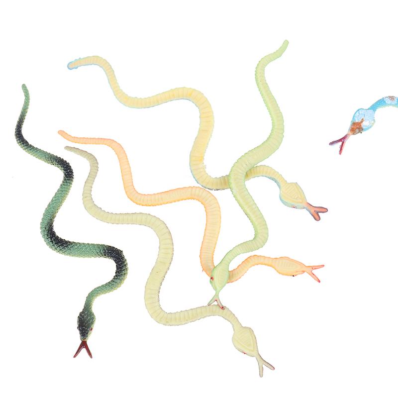 12 Pièces Haute Simulation Jouet Modèle Serpent en Plastique Serpent Effrayant Amusant Jouets Farceurs pour Enfants