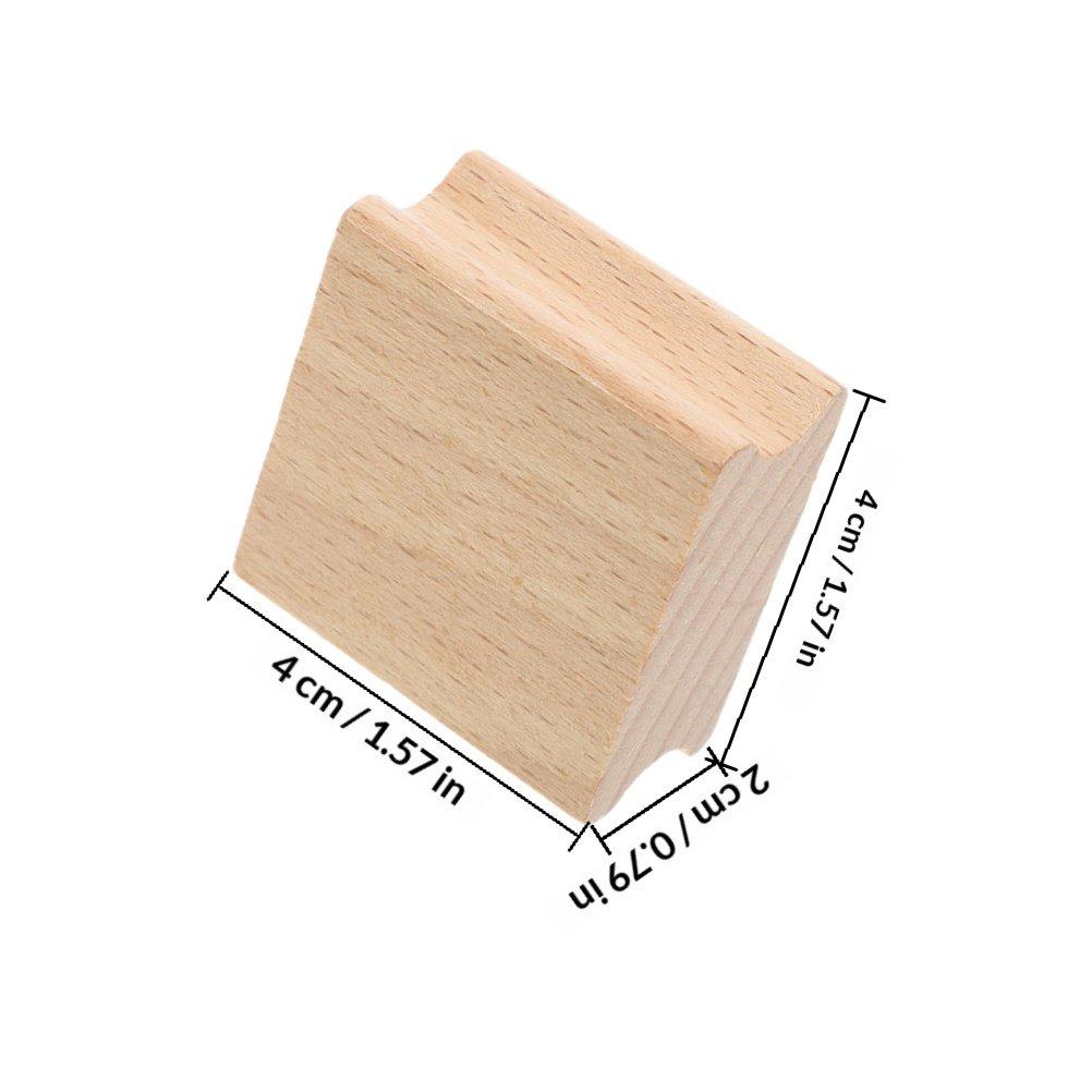 15Pcs Blank Wood Stamp Blocks Carving Crafting Scrapbook DIY Vintage Wooden Stamper Seal Supplies Wooden Stamp Seal