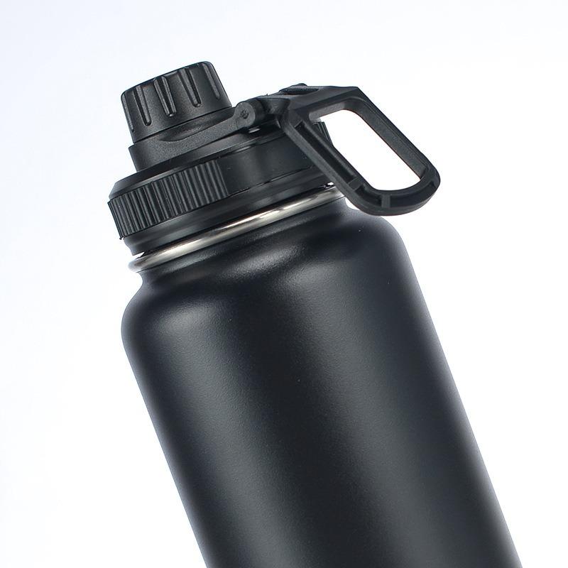 750ml Stainless Steel Vacuum Insulated Sports Water Bottle with 100% Leak-Proof Travel Lid, Large Capacity Portable Vacuum Pot
