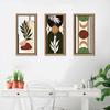 3 Pcs Boho Plant Wall Art Minimalist Botanical Bohemain Wall Sculpture Abstract Geometric Home Decor for Living Room Bedroom Office