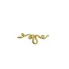 18K Gold Snake-Shaped Wrap Necklace with Color-Retention Copper Charm