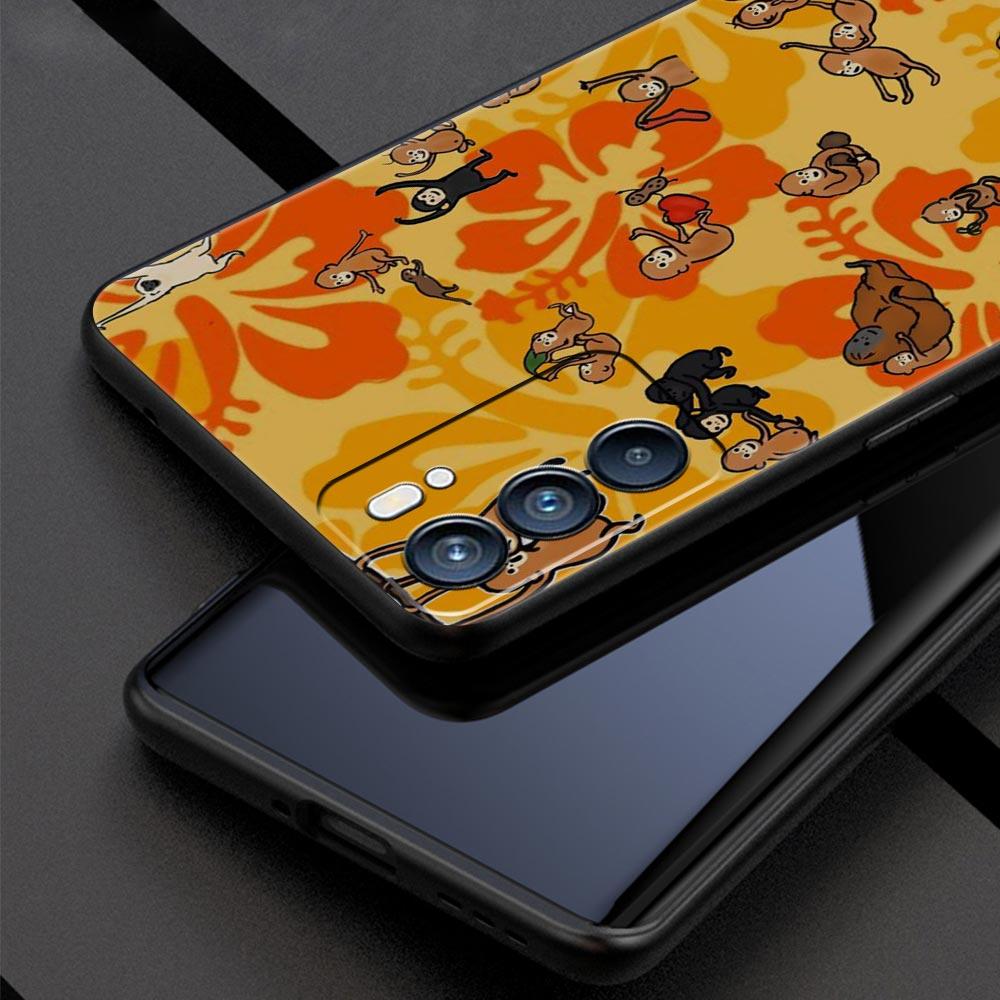 Monkey And Banana Phone Case For Oppo A17 A31 A54 A57 A78 A79 A98 Find X5 X6 Reno 6 7 8 10 11 12 13 F Pro 5G Soft TPU Cover Bags