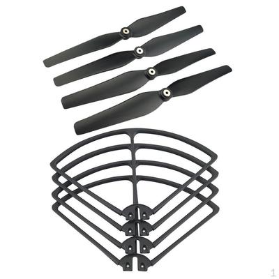 4pcs Propellers+Propeller Protective 8C X8W X8HW X8HC Quadcopter Parts Black