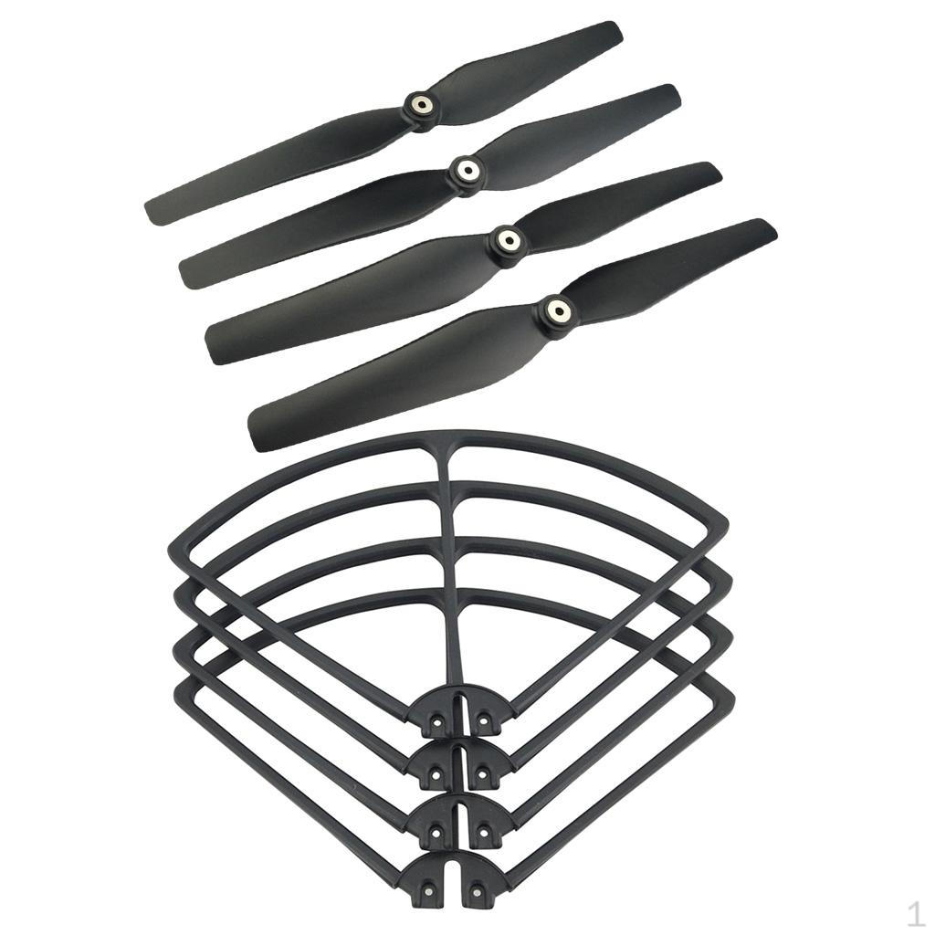 

4pcs Propellers+Propeller Protective 8C X8W X8HW X8HC Quadcopter Parts Black