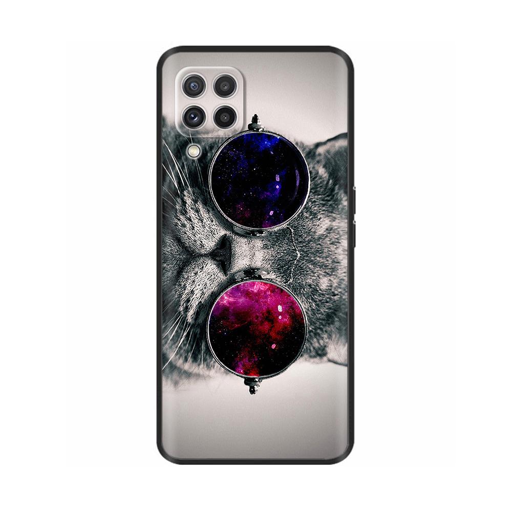 Per Samsung Galaxy A12 Custodia Verniciata Morbido Silicone Liquido Protezione Fotocamera Copri Telefono Per Samsung M12 F12 A 12 Galaxy M12 Fundas