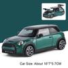 1:24 Mini Cooper S 5er Serie 530Li Miniatur Spielzeugauto Legierung Druckgussmodell Hinterrad Rückstellkraft Türen zu öffnen Fahrzeug Weihnachtsgeschenk
