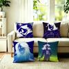 Hot Game DDeltarune Rouxls Kaard Square DoubleSided Printed Pillow Case Bedroom Bedside Pillow Sofa Cushion Cover