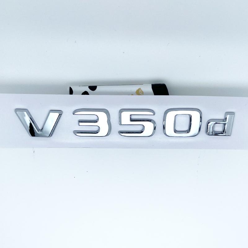 3D Buchstaben V260L V220d V250d V300d Emblem für Mercedes Benz V W447 Auto Kotflügel Plakette Kofferraum Namensschild Logo Aufkleber XC7