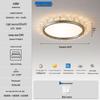 Modern Smart Bedroom Ceiling Light, Full Spectrum Eye-Care, Luxury Design