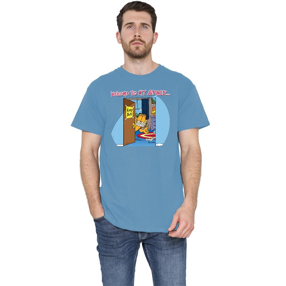 Garfield Welcome To Myspace T-Shirt S-2XL Carolina Blue M
