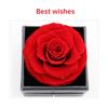 Eternal Rose Box with Necklace Preserved Flowers Rose with Crystal Necklace Gifts for Mom Wife