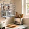 Chopsticks Holder Multifunctional Tabletop Wall Mounted Kitchen Utensils Holder Drying Rack with Drain Tray for Spoons Tableware