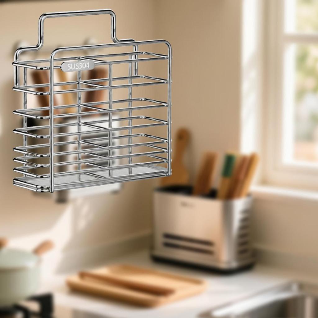 Chopsticks Holder Multifunctional Tabletop Wall Mounted Kitchen Utensils Holder Drying Rack with Drain Tray for Spoons Tableware