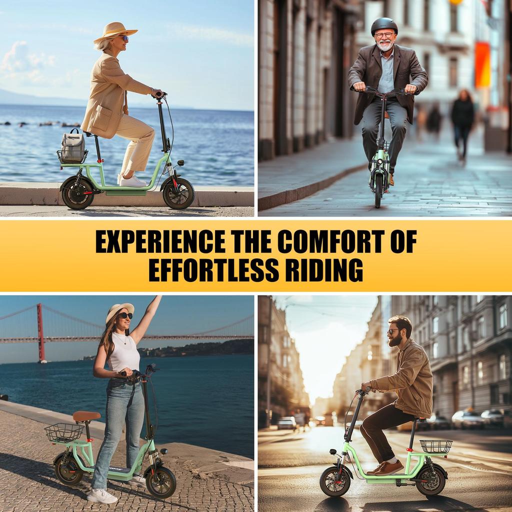 iScooter i12 Folding Electric Scooter 500W Motor 36V7.5Ah Lithium Battery Max Speed 25km/h 35km Max Range