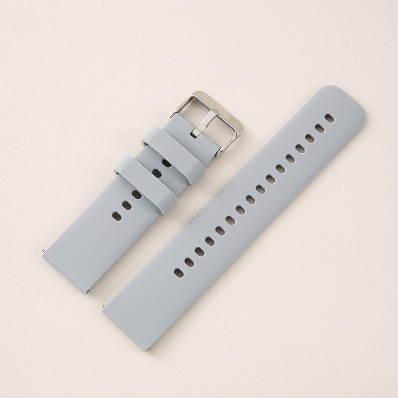 22mm Silicone Quick Release Watch Band for Huawei & Samsung - Universal Fit, High-End Flat Mouth Design