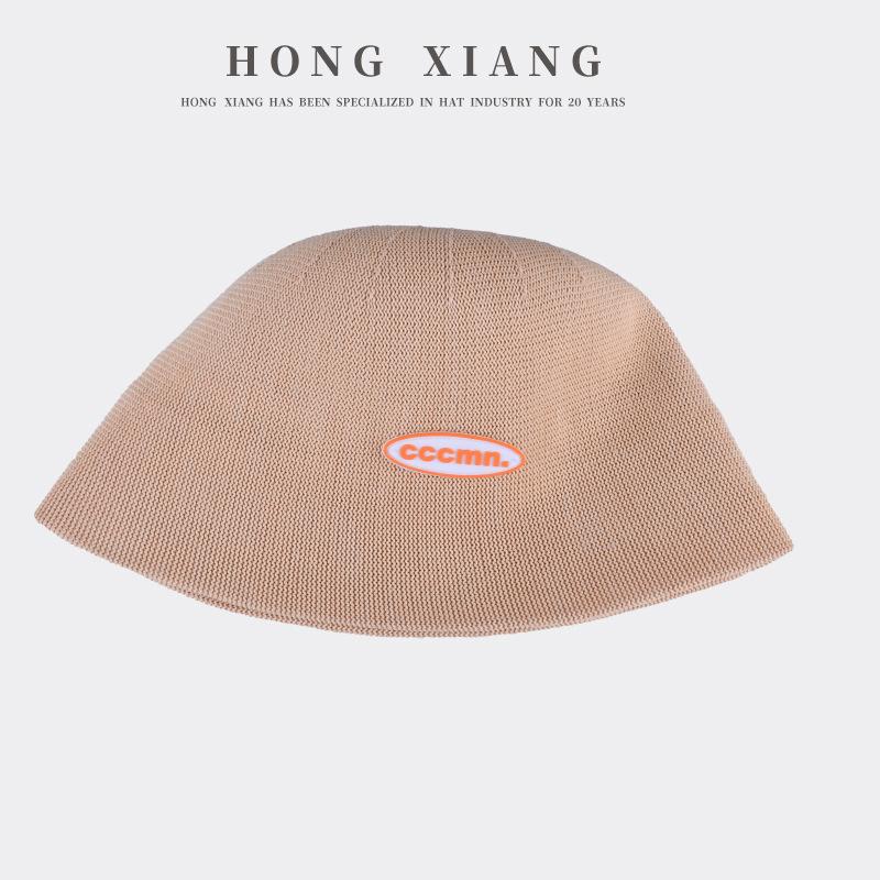 

Повсякденна рибальська шапка Жіноча літня дихаюча кришка-відро Сонцезахисна легка шапка для раковини в корейському стилі One Size бежевий