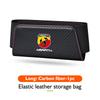 Car Seat Side Organizer Leather Hanging Storage Elastic Pockets For Abarth Fiat Grande Punto Tipo Stilo g Ducato Palio 500x