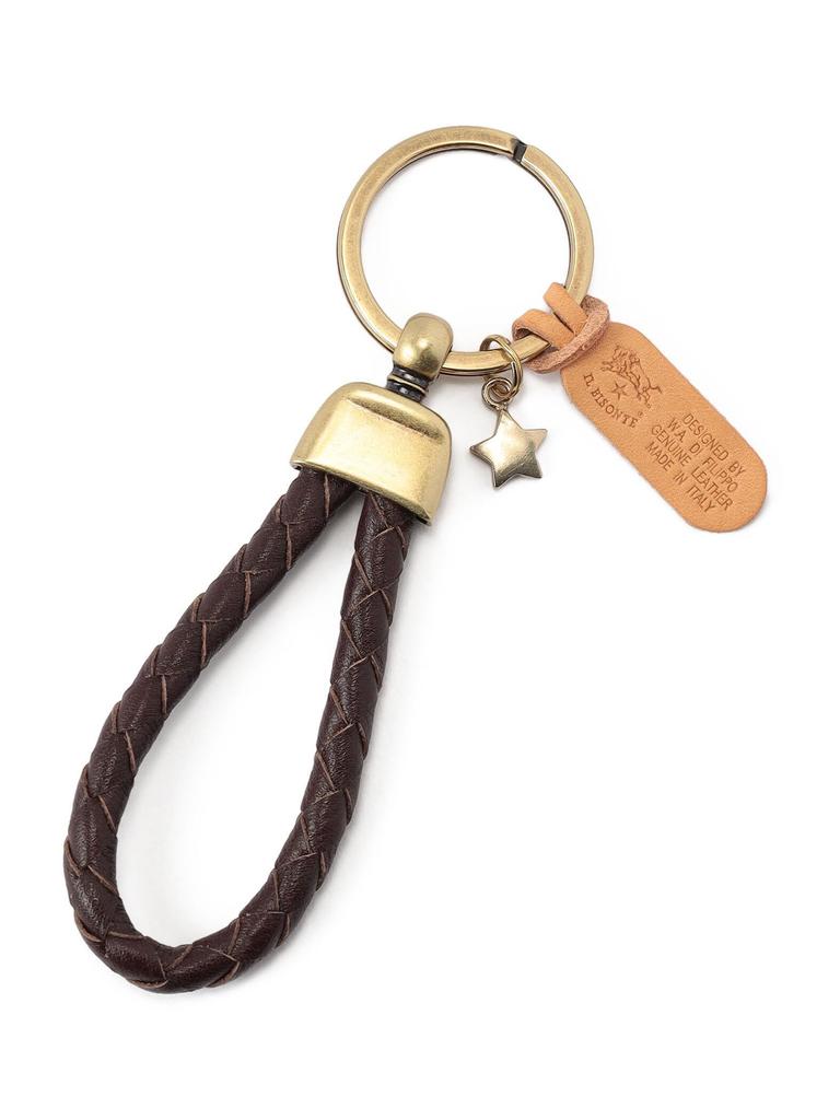 Key Ring F Dark Brown [Il Bisonte] 54_1_54242309250