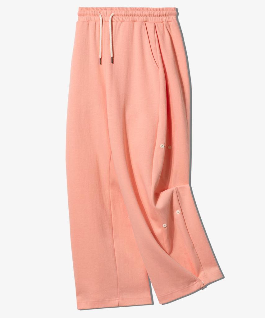 Paensyo Snap Wide Double Jersey Pants - Peachy