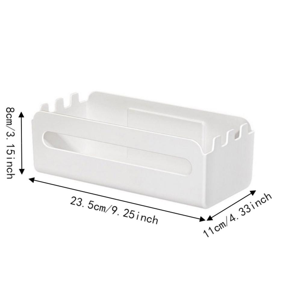 Plastic Tissue Storage Rack No Drilling Refrigerator Tissue Organizer for Napkin