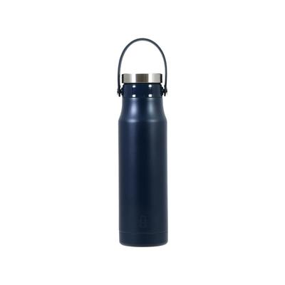 Pearl Metal Water Tote Mug with Vacuum Keeps Hot or Navy Cafe Bottle, 700ml, Handle, Insulated, Cold, Blue, Mug, HB-6775