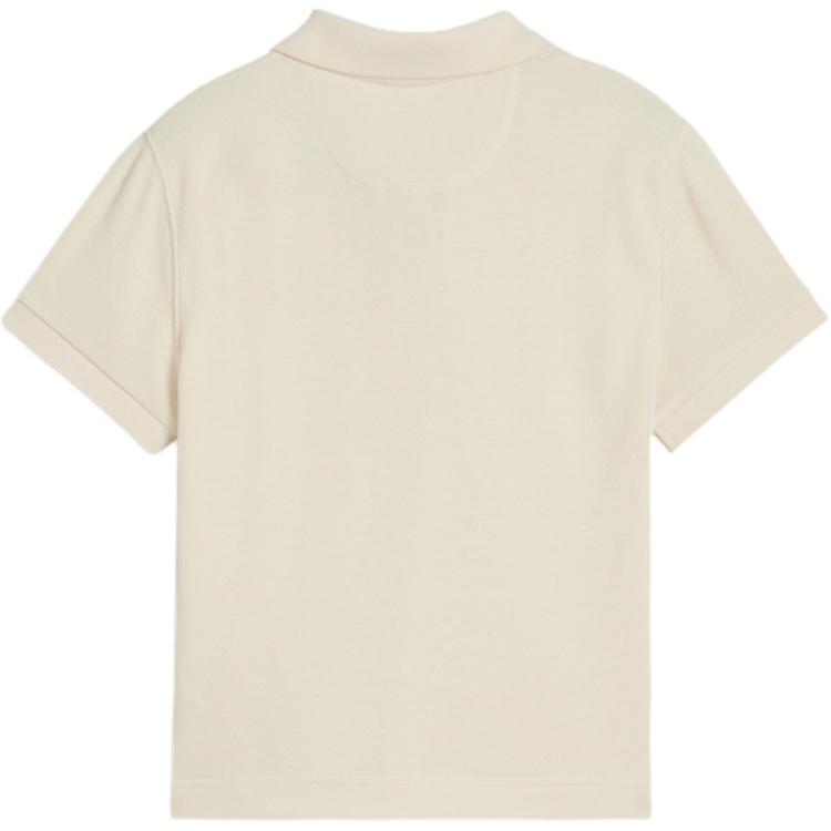 New PUMA Ess LogoPremium Polo Shirt Women's Snow 632929-87