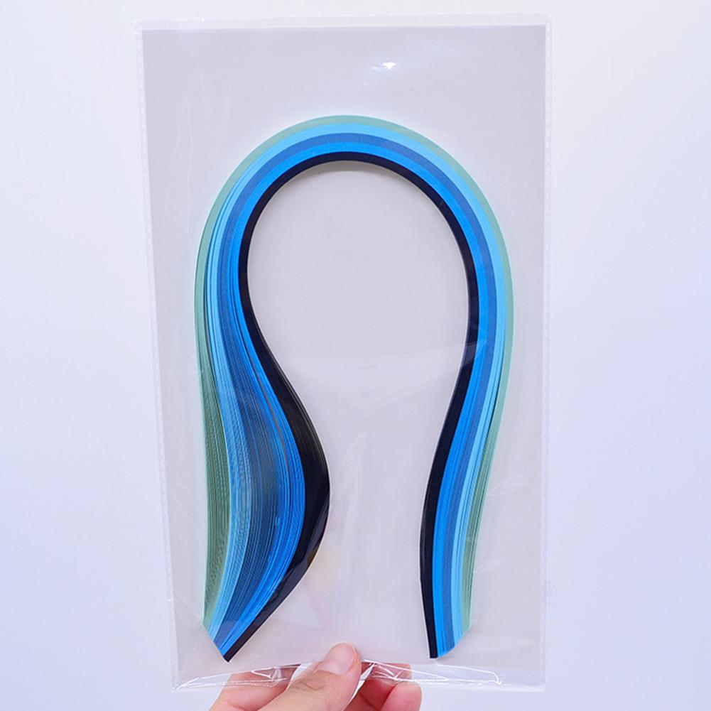 Ful DIY Decoration Gradient Optimal Width Quality Fine Details Ful Gradient Made From High Quality G G Quilling Paper синий