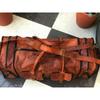 Leather Expandable Travel Luggage Duffel X Large Bag Tote Brown 29" Men Genuine