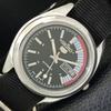 VINTAGE SEIKO 5 AUTOMATIC 7006A JAPAN MENS BLACK COLOR DIAL WATCH A701633-5 R206c-a701633