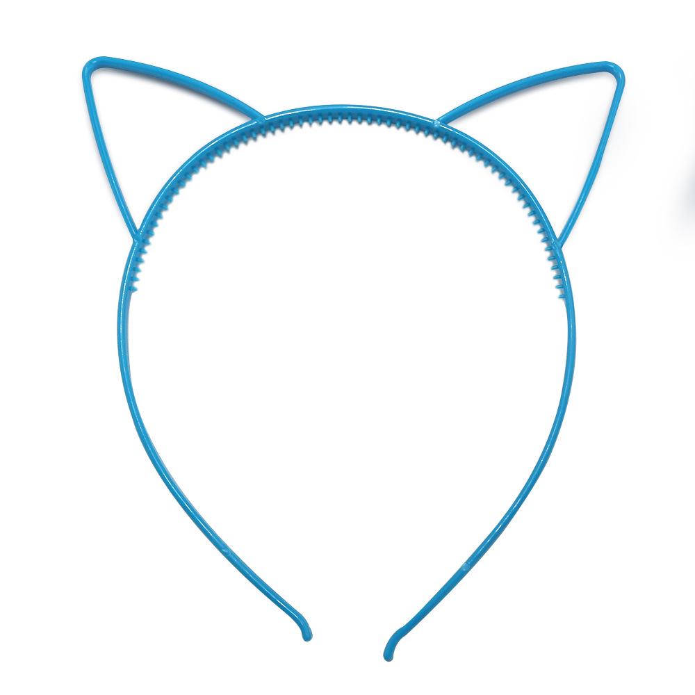 Children's Cartoon Cat Headband - Colorful Plastic Cat Ears Hair Accessories for Parties