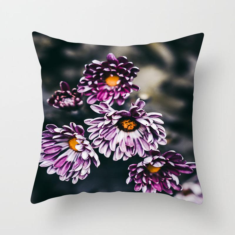 Floral Plant Patterns Throw Pillow Cover With Short Plush Print For Living Room Sofa Decoration Cushion Cover Pillow Covers