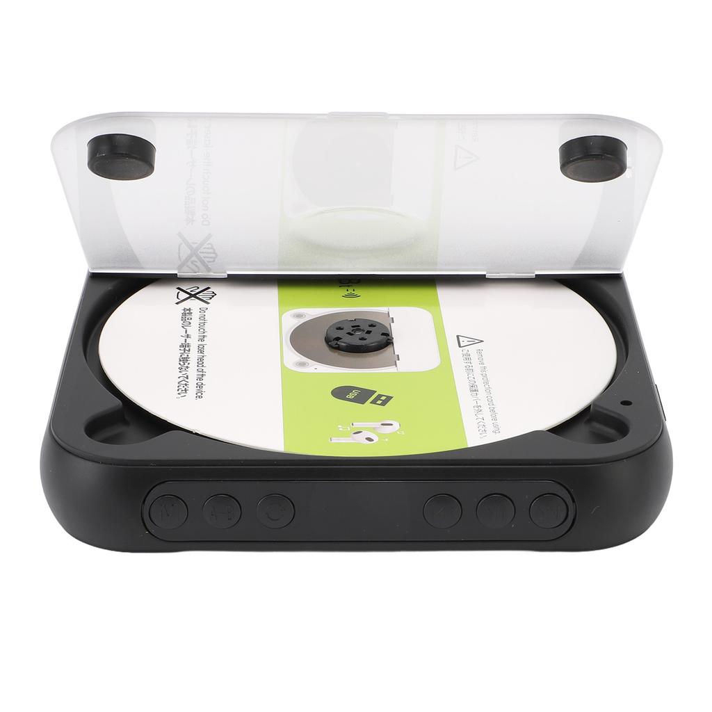 Portable CD Player BT Retro Style Double Speakers Music Player Support CD USB AUX Input for Home Exe