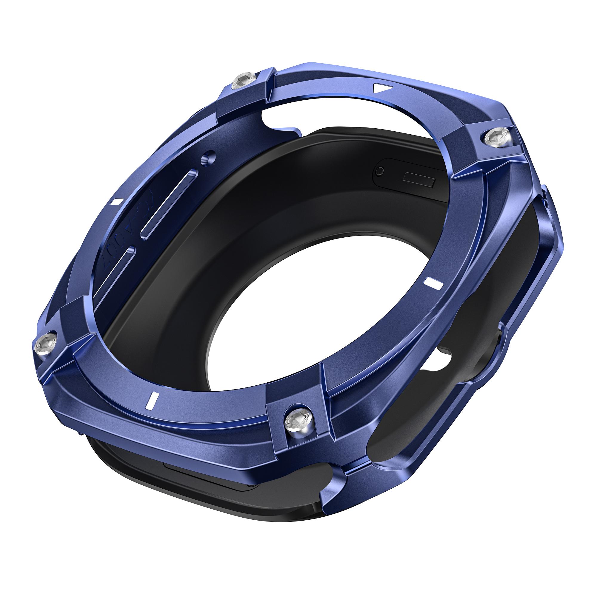 

Розкішний чохол-броня з алюмінієвого сплаву для Samsung Galaxy Watch 7 Ultra 47 мм, захисний металевий бампер для Samsung Galaxy Ultra 2025 Galaxy Watch Ultra 2025 синій