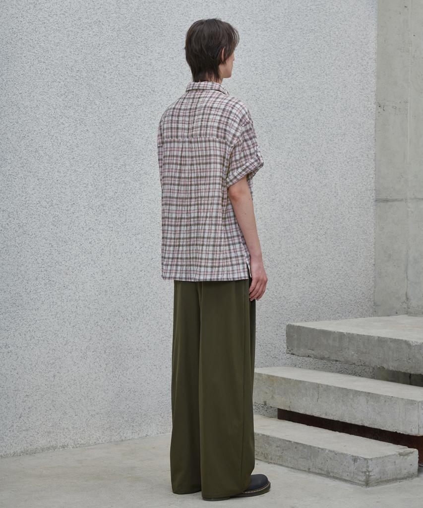 Good Life Works Double-Pleat Wide Nylon Pants Khaki