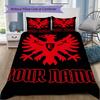 Custom Name Eintracht Frankfurt Pattern Bedding Uilt Set Uilt Cover Pillowcase Home Decoration Birthday Gift (1*duvet Cover+2*pillowcase Without Core)