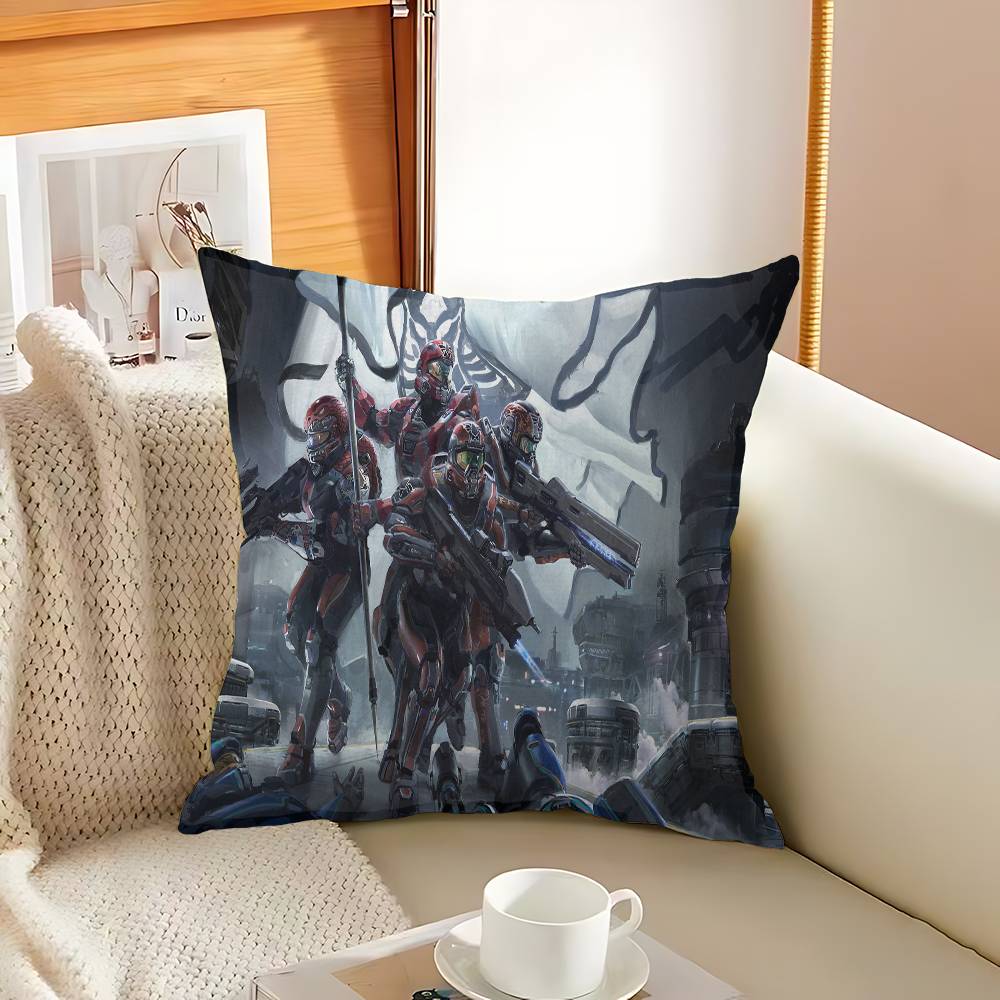 Game H-Halos Pillow Gift Home Office Decoration Pillow Bedroom Sofa Car Cushion CoverPillow Case