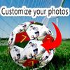 Soccer Player Action Customized Picture Size 5 Soccer Ball Machine-Stitched Indoor/Outdoor Training and Matches Customize Exclusive Personalized Name