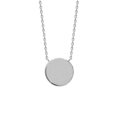 [Q8480] - Silver 'Choreography' Silver Necklace (rhodium-plated) - 15 Mm (identity)