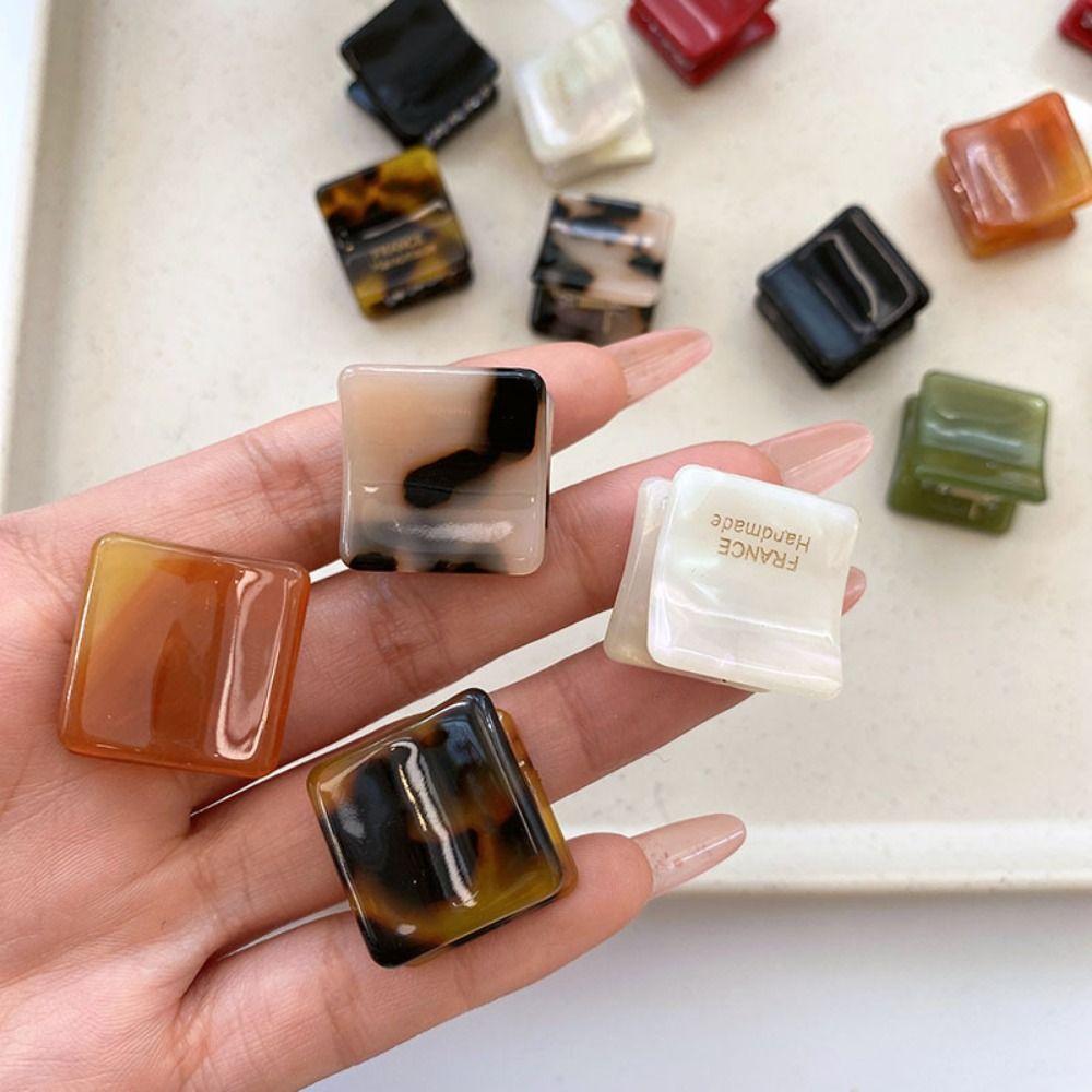 Hair Grab Clip Acetate Hair Clips Acetic Acid Mini Hair Claw Fashion   Girls