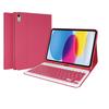 iPad A16 Bluetooth Keyboard Protective Case with Magnetic Detachable Pen Slot for 10th/11th Gen Tablets