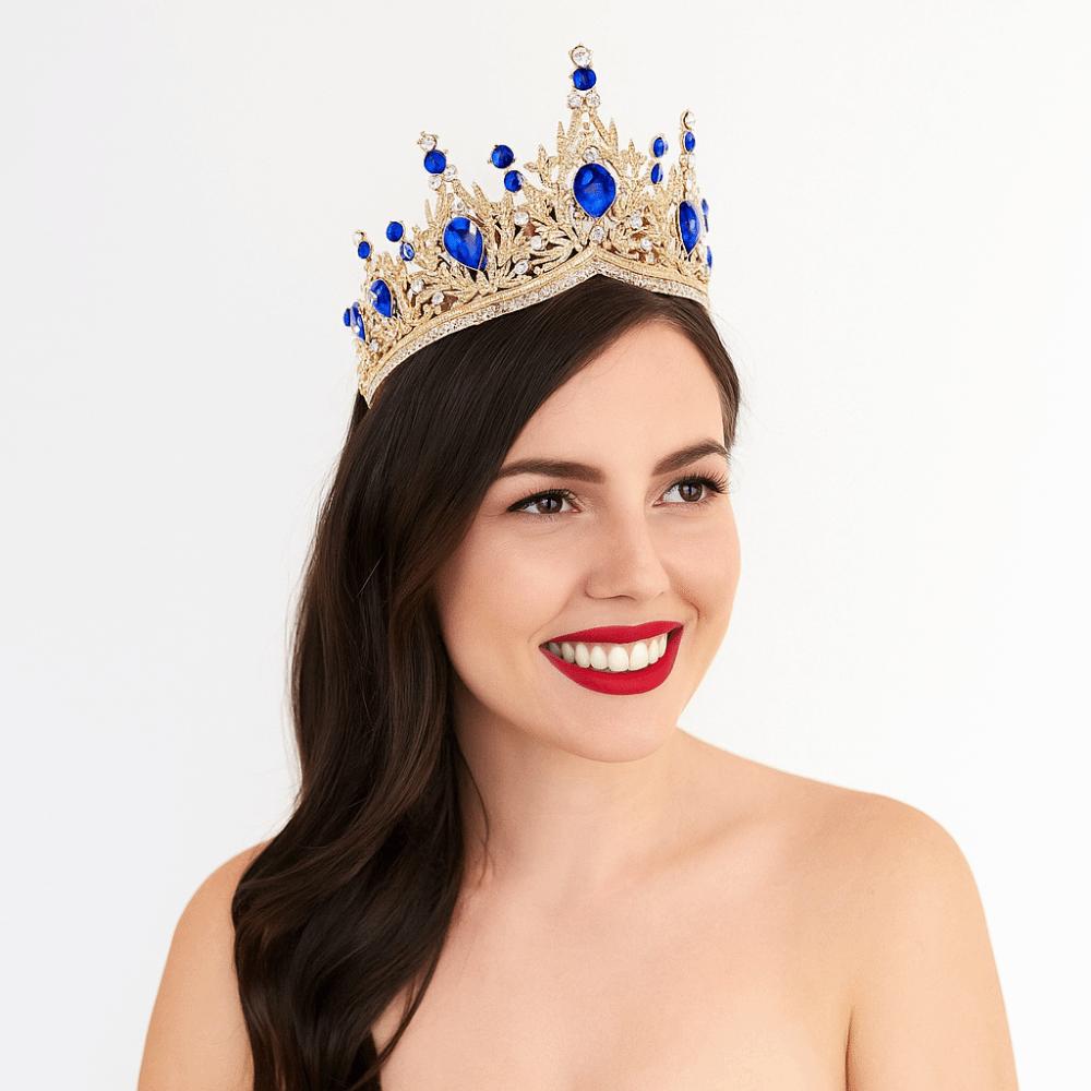 Hair Jewelry Baroque Queen Tiaras Luxury Princess Crown Exquisite Bridal Headwear  for Women Girls