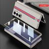 Solid Color Electroplated Leather Case for Samsung Z Fold7