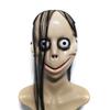 Neue Halloween-Horror-Maske MO MO mit langen Haaren, lustige Maske, V-förmige Mundmaske mit Haaren, weibliche Geistermaske, Rollenspiel MO Maske Masken