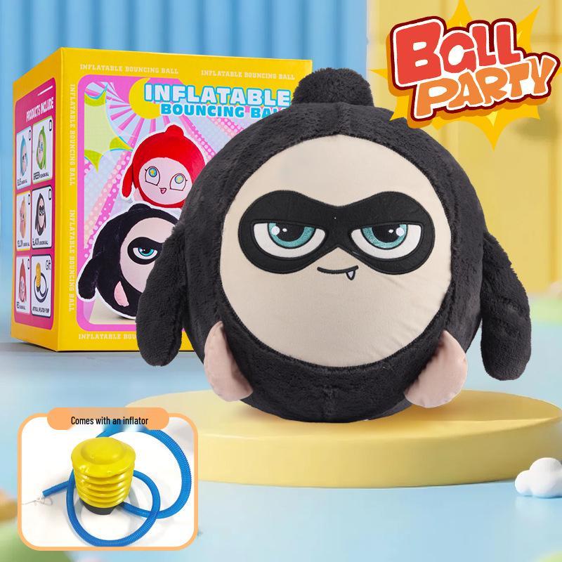 Inflatable Bouncing Plush Cartoon Pillow Ball Toy 45cm