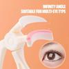 Creative Handheld Eyelash Curler Wide-angle/ Partial All Women Pad Silicone Fit Clip Shape Eyel O8Q3